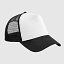 Gorra bicolor color negro / blanco.